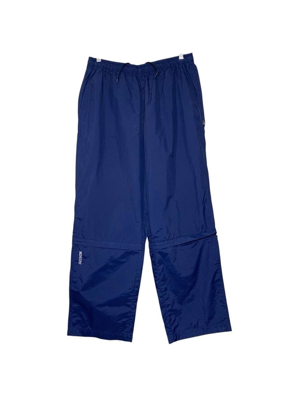VTG Nike Windbreaker Nylon Track pant Wide Leg Convertible Zip Off Shorts Sz L